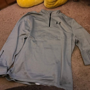 Under Armour 1/4 Zip Grey Sz Large
